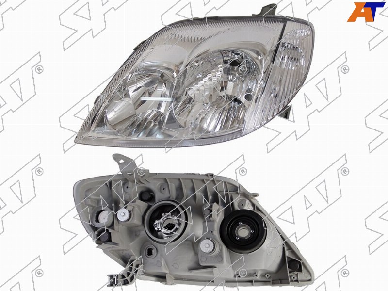 Фара Toyota Corolla (E120) 02-07 / Corolla Fielder 02-04 (Слева / Галоген / С электрокорректором)