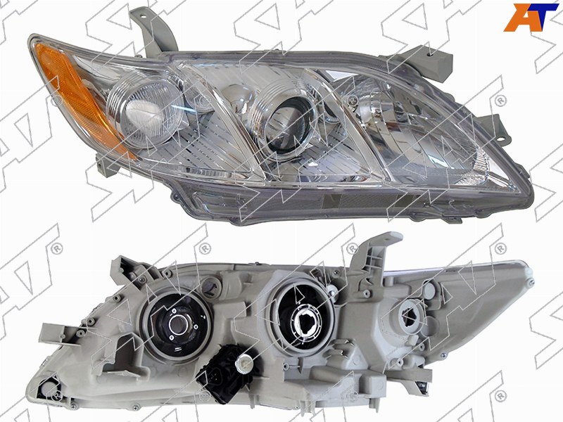 Фара Toyota Camry (XV40) 06-09 / Camry USA 06-08 (Справа / Галоген / С электрокорректором)