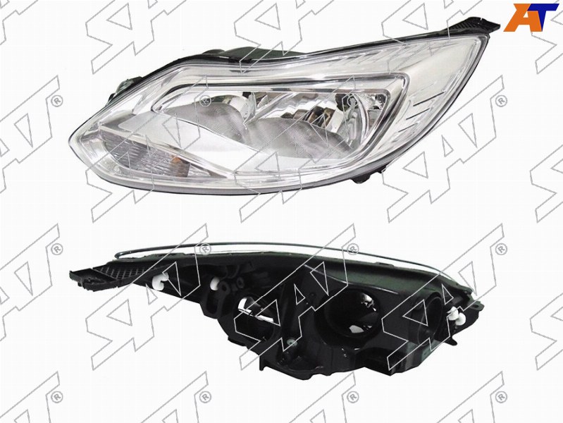 Фара Ford Focus 10-15 (Слева / Галоген / С электрокорректором)