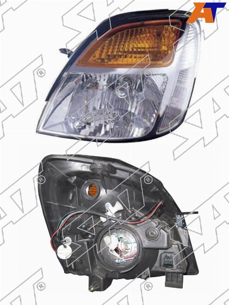 Фара Hyundai H1 04-07 / Starex 04-07 (Слева / Галоген / Ручная регулировка)
