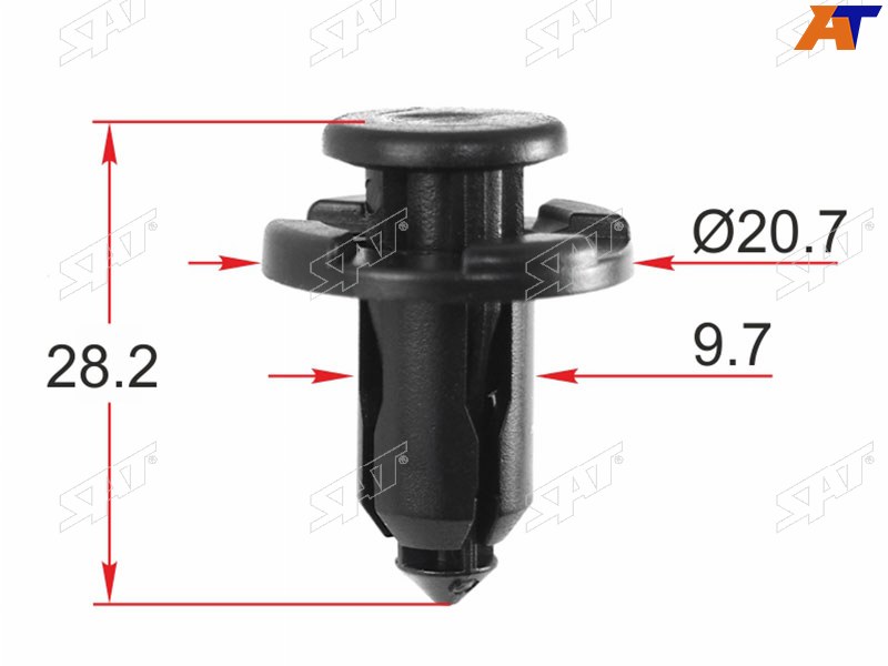 Клипса крепежная SUBARU (Продажа по 10шт)