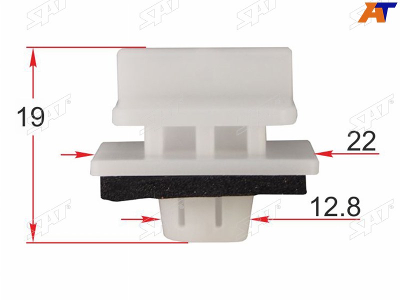 Клипса крепления накладки порога HONDA (Продажа по 10шт)