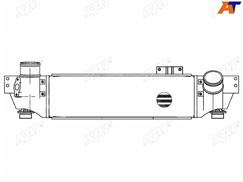 Радиатор интеркулера Kia Sorento 06-09