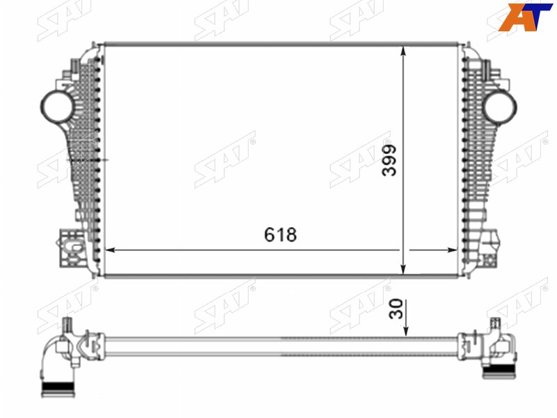 Интеркулер Volkswagen Amarok 10-20