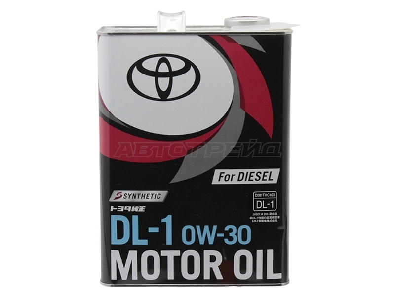 Масло моторное TOYOTA 0W-30 DL-1 4Л