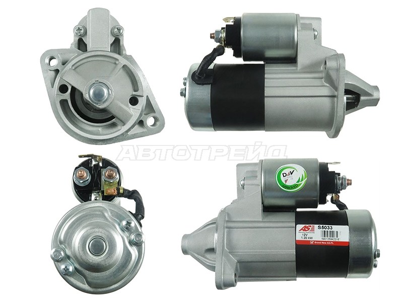 Стартер Mitsubishi Lancer 95-10  / Pajero 97-00 (1,2 kW / Z=8)