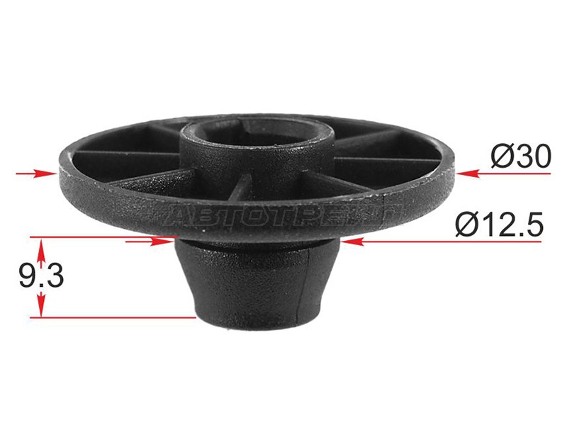 Клипса крепления коврика салона VAG (Продажа по 10шт)