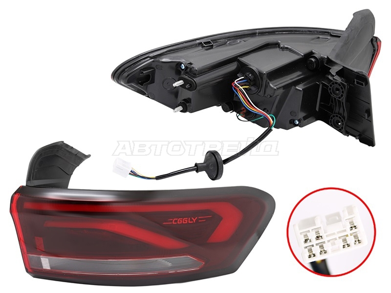 Фонарь задний Belgee S50 24-  / Geely Emgrand 21- (Справа / LED)