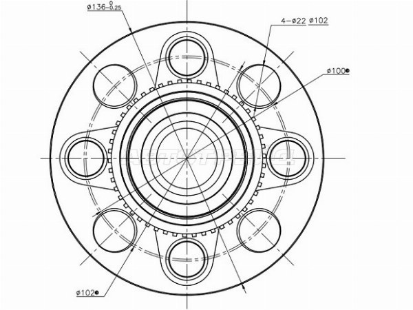 Ступичный узел задн. HONDA ORTHIA EL1 /2 /PARTNER EY7 /9 (c ABS)