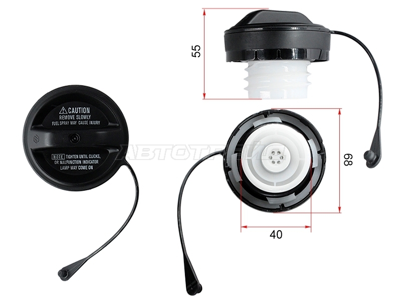 Крышка бензобака Lexus RX 97-03 / Toyota Land Cruiser (J100) 98-07 / RAV4 (CA20) 00-05 / Lexus IS 98-05 / LX 98-07 / SC 01-05 / Scion xA 04-06 / xB 03-06 / Toyota 4Runner 95-02 / Celica 99-06 / Echo 99-05 / Highlander 00-07