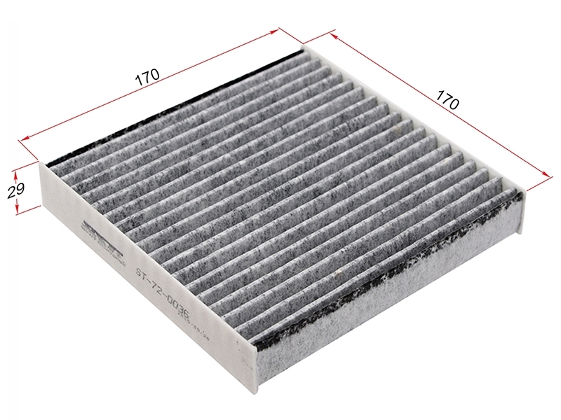 Фильтр салонный угольный SUZUKI ALTO 2014-  / JIMNY 2018-  / IGNIS 2016-  / WAGON R  2012-  / MAZDA CAROL 2015-