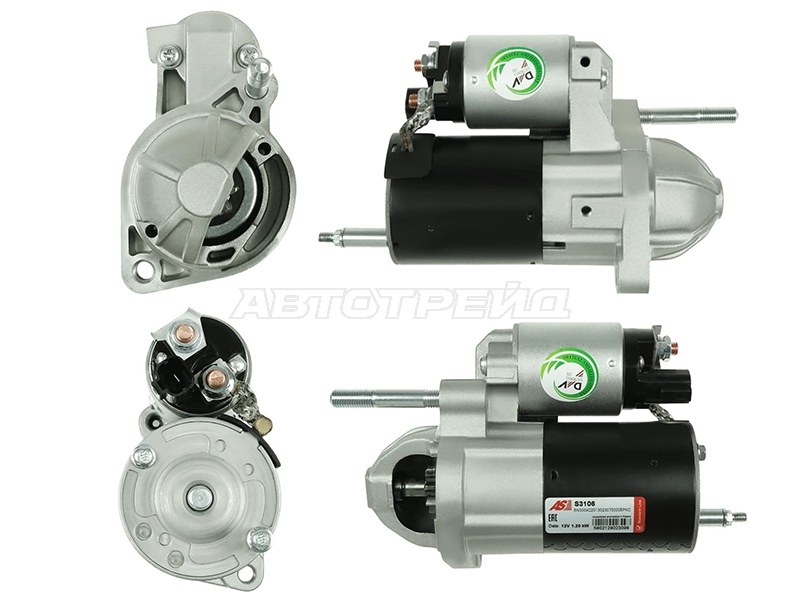 Стартер Hyundai Santa Fe 05-12  / Kia Carnival 06-14  / Optima 05-10  / Hyundai Grandeur 05-11  / Kia Magentis 06-10 (1,2 kW / Z=8)