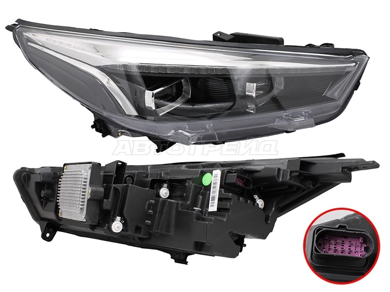 Фара JAC J7 20- (Справа / LED / С электрокорректором / Динамический поворот)