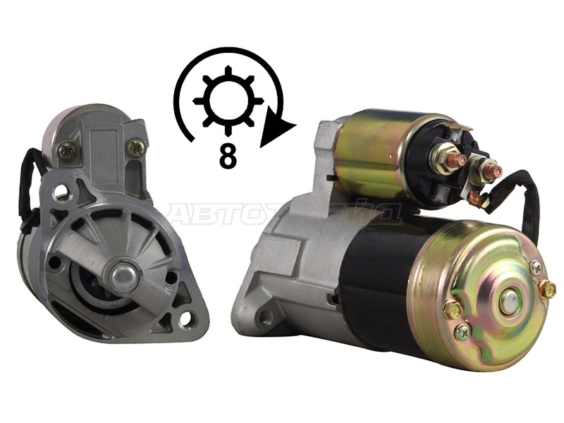 Стартер Hyundai Sonata 91-93  / Kia Sorento 02-06 (1,4 kW / Z=8)