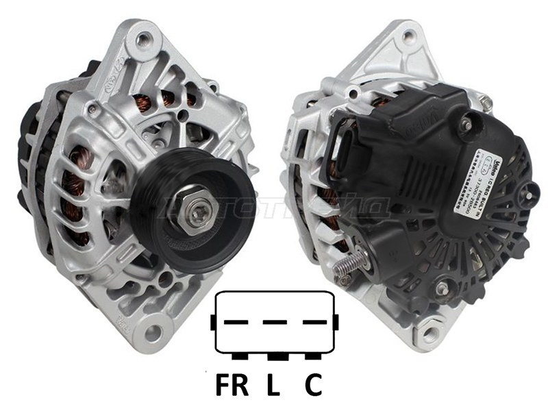 Генератор HYUNDAI SOLARIS 1.4 /1.6 11- /KIA RIO 1.4 11- G4F 12V 90A (восстановленный)