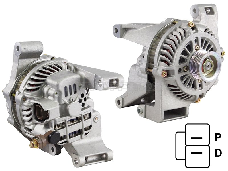 Генератор MAZDA 3 2.0 03-09 /MAZDA 5 1.8 05-10 L823 /LF17 12V 90A