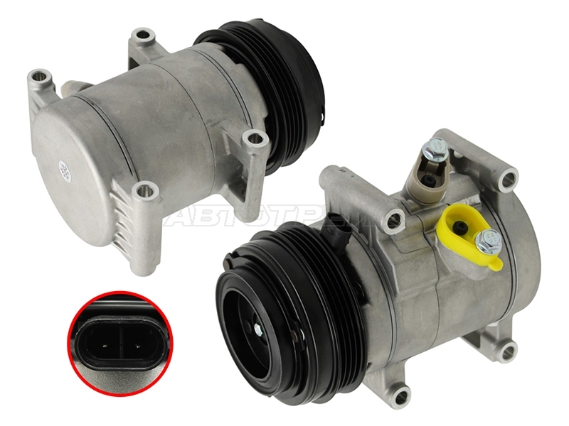 Компрессор кондиционера Chevrolet Spark 10-22 / Ravon R2 16-20