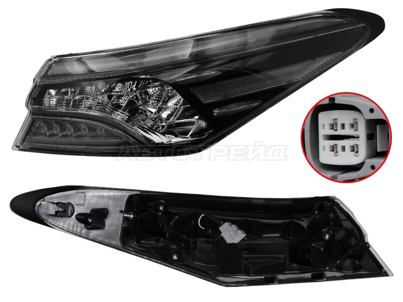 Фонарь задний Toyota Camry Europe /Russia (XV70) 17-22 (Справа / LED / Чёрный)