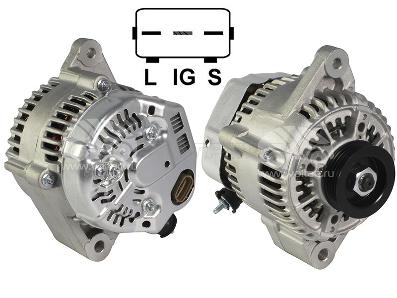 Генератор Toyota Hilux Pick Up 97-01 / Land Cruiser 95-23 (5VZFE 12V 80A)